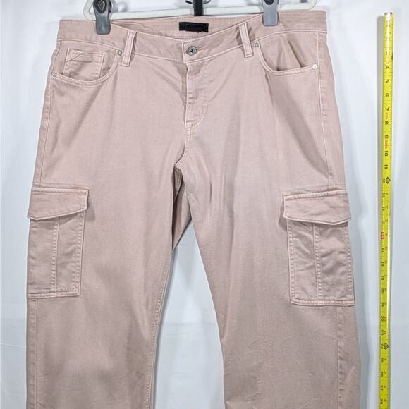 Maurices Edgely Jeans Womens SZ 16 Relaxed Boyfriend Straight Pink Denim - Picture 5 of 14